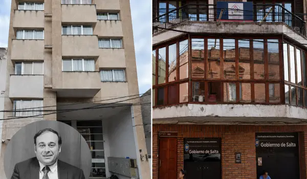 Los dos inmuebles que Educación alquila a la familia Lávaque-Lafuente están ubicados en Catamarca 70 y Caseros 322, en el centro de la ciudad.