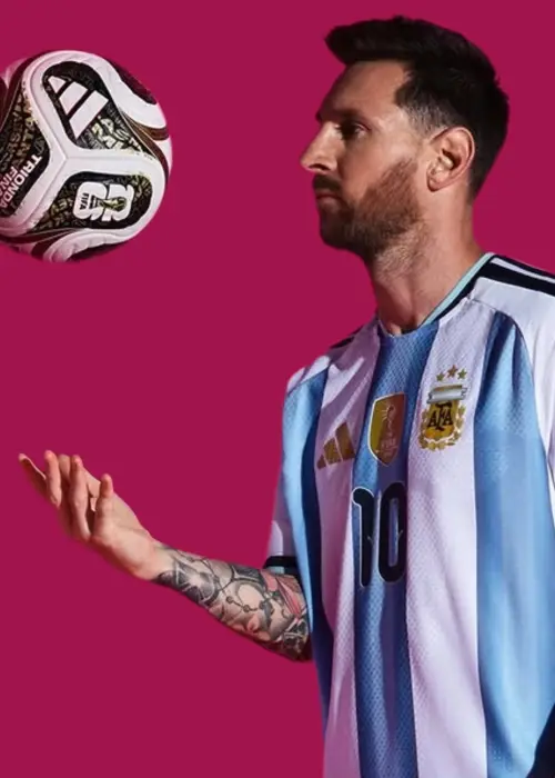 Con Messi de modelo, adidas presentó la nueva pelota que se usará a partir de las semis del Mundial