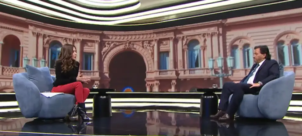 Cristina Pérez con Gustavo Sáenz