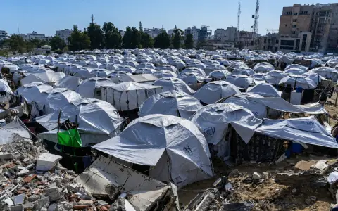 Tiendas en Gaza