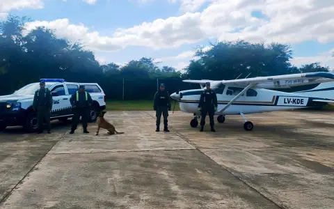 Avión secuestrado en Aguaray