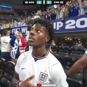 Speed apareció con la camiseta de Inglaterra, desafió a los hinchas argentinos y volvió a generar polémica
