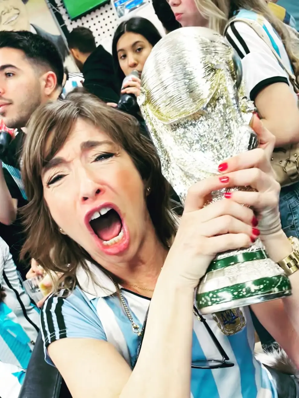 Naomi Grossman, reconocida por su papel en American Horror Story, compartió su fanatismo por la Selección Argentina.