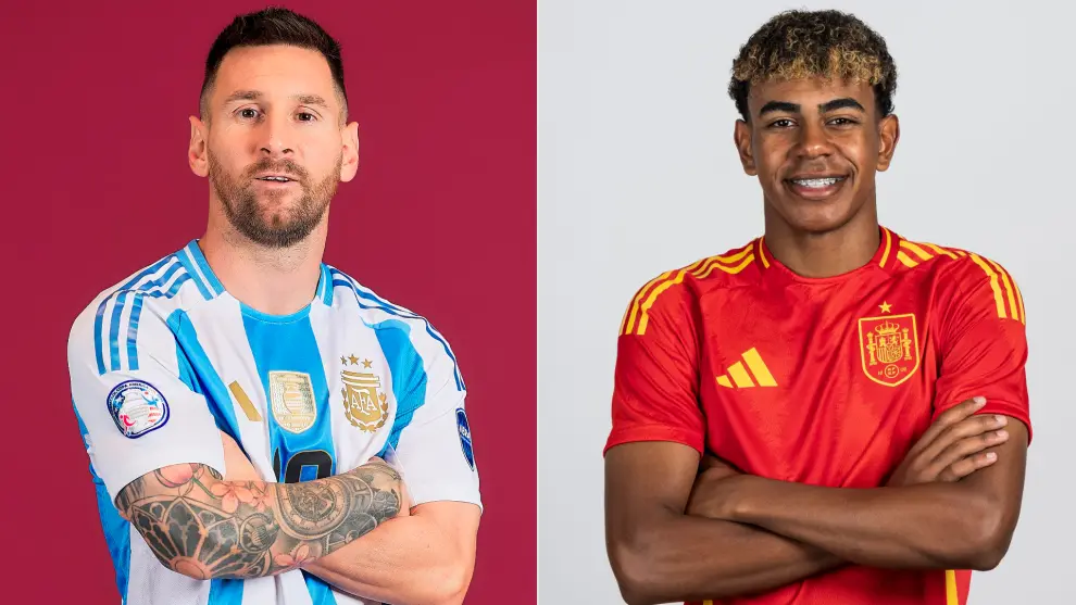 Lionel Messi argentina Lamine Yamal espana