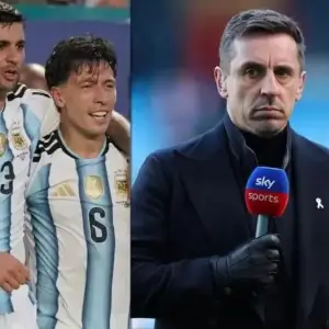 VIDEO "Cuti" Romero le respondió al exjugador inglés: "Espero que cuando me retire no sea tan estúpido como Gary Neville"