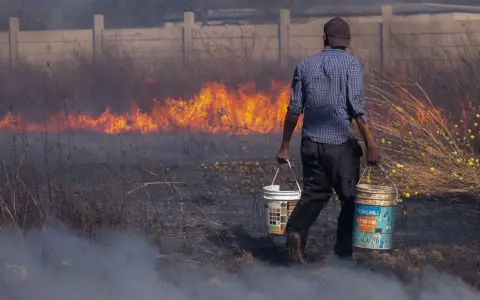 Incendios en inmediaciones de San Luis y Circunvalación Oeste