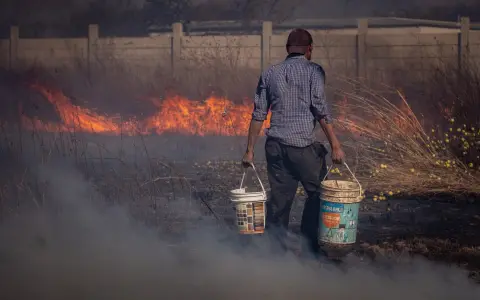 Incendios en inmediaciones de San Luis y Circunvalación Oeste