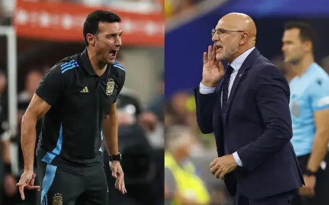 Lionel Scaloni y Luis de la Fuente, dos amigos del fútbol que se cruzarán como rivales por primera vez el domingo, y en la final del Mundo.