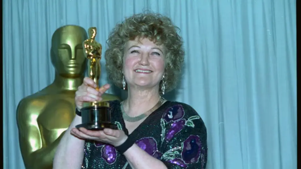 Brenda Fricker recibió el Oscar a mejor actriz de reparto en 1990 por su trabajo en Mi pie izquierdo.