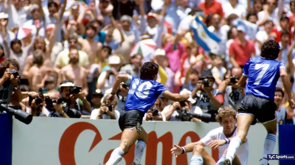 Diego Armando Maradona en México 86.