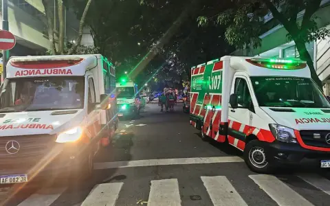 Ambulancias del SAME en Buenos Aires.