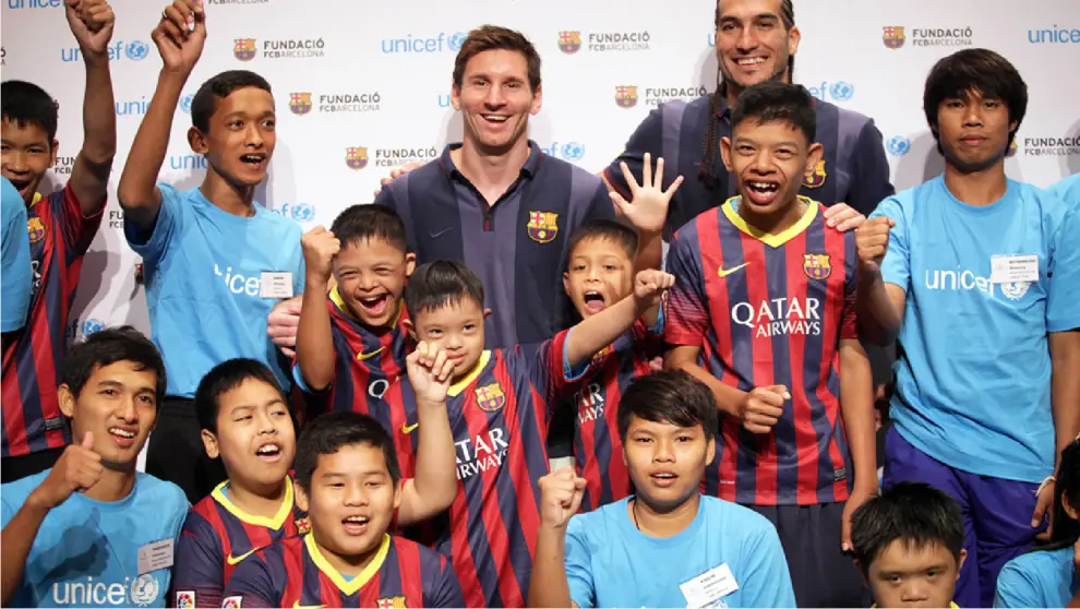 Messi y campañas de UNICEF