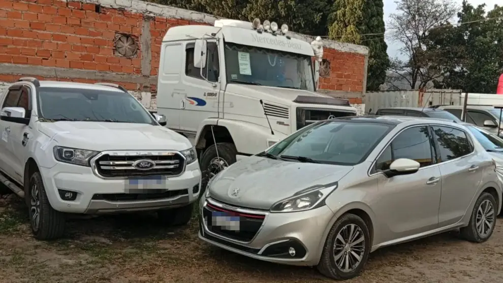 Vehículos secuestrados.