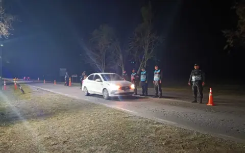 Control vial durante el fin de semana en Salta.