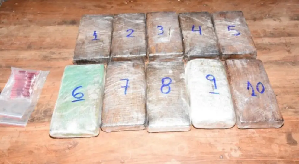 Los casi 11 kilos de cocaína que viajaban ocultos en una motocicleta y que fueron secuestrados en el norte salteño