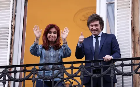 Cristina Kirchner y Javier Milei