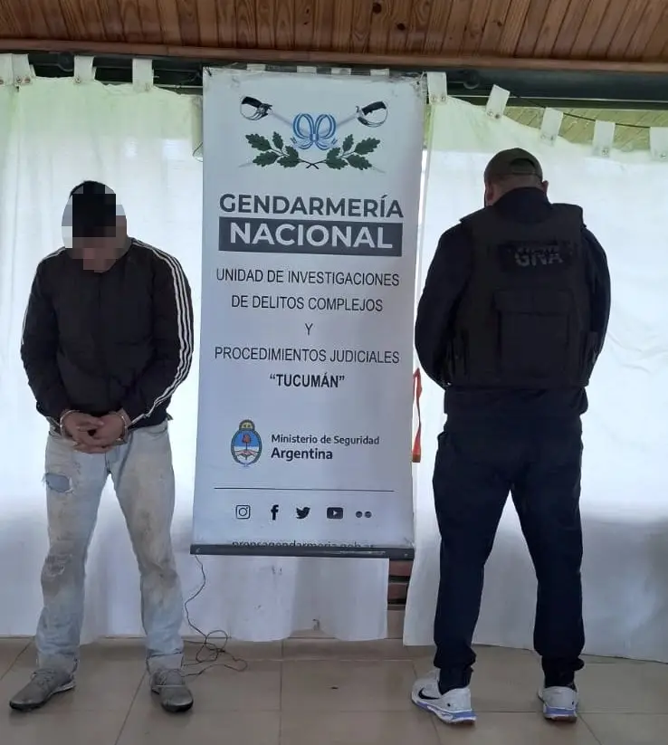 El narco que estaba prófugo, capturado por gendarmes fue trasladado a Salta.