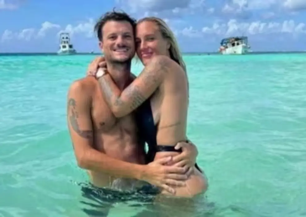 Agostina Jalabert y su novio Juan Manuel Reverter