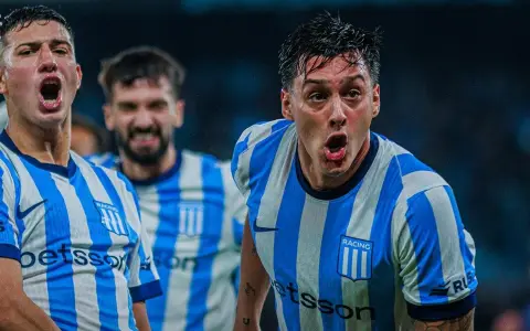 Nazareno Colombo, autor del segundo gol de la academia en su debut en el Clausura.