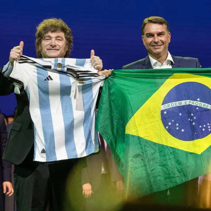 Javir Milei y Flacio Bolsonaro