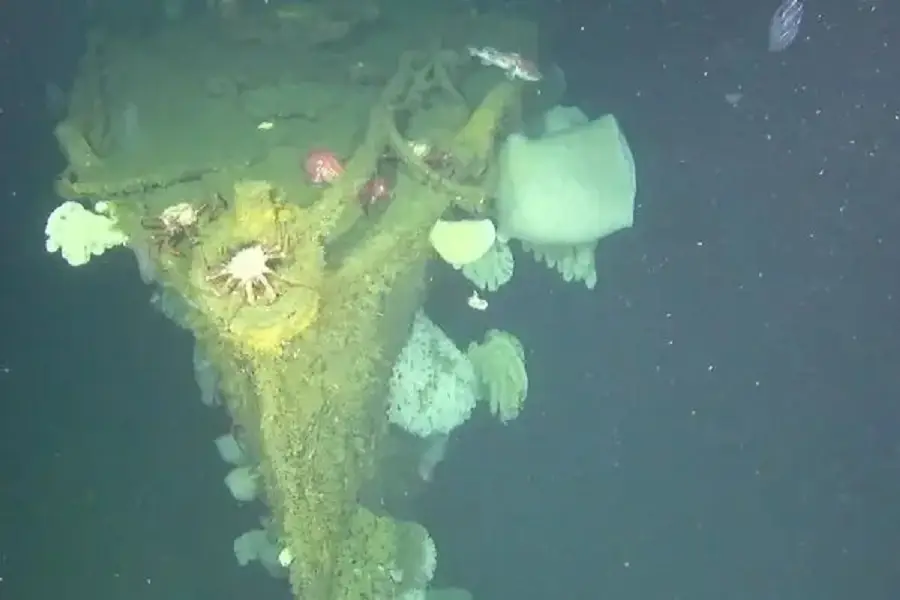 Restos del barco fantasma.