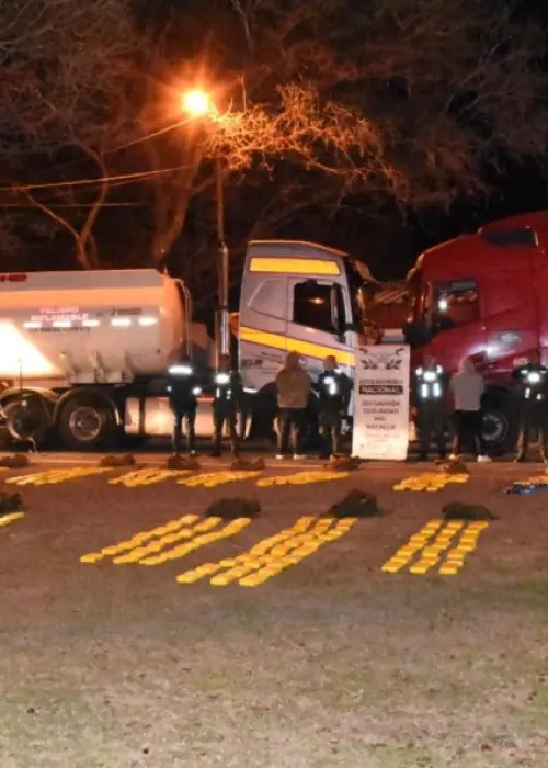 El millonario cargamento que pasó por Salvador Mazza y fue descubierto en Santa Fe.