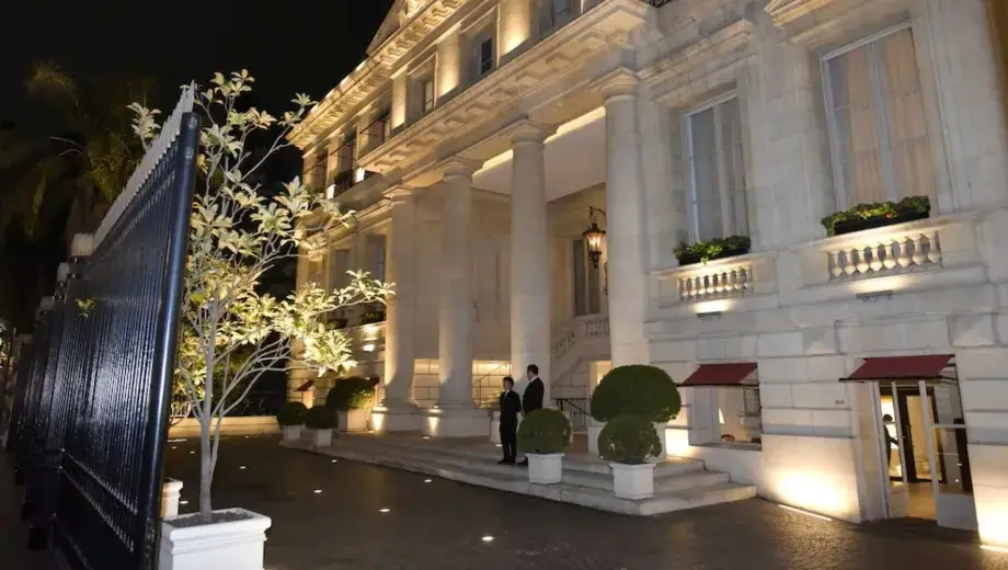 EL Palacio Duhau, donde ser realizó la cena y se alojan Georgieva y parte de su comitiva.