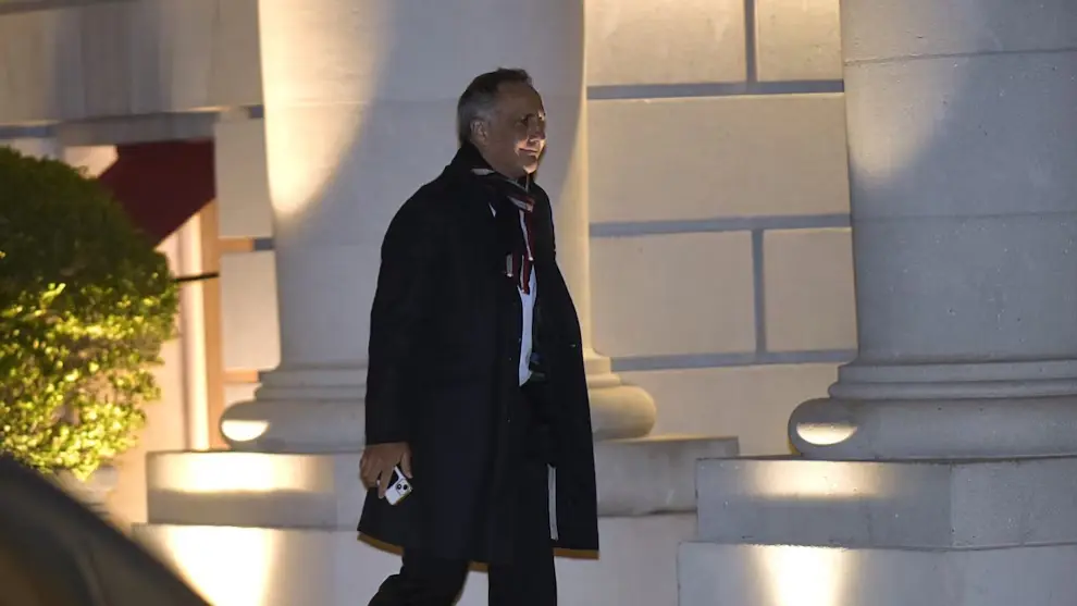 Marcos Bulgheroni, CEO de PAE, esta noche, en el ingreso al Duhau.